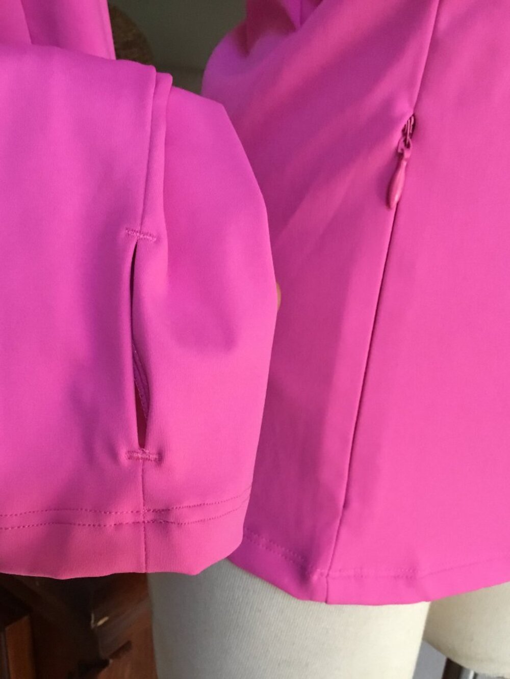 OTOS Athletic Jacket Sweatshirt Full Up Thumbhole Long Sleeve Stretchy Various - Picture 6 of 9